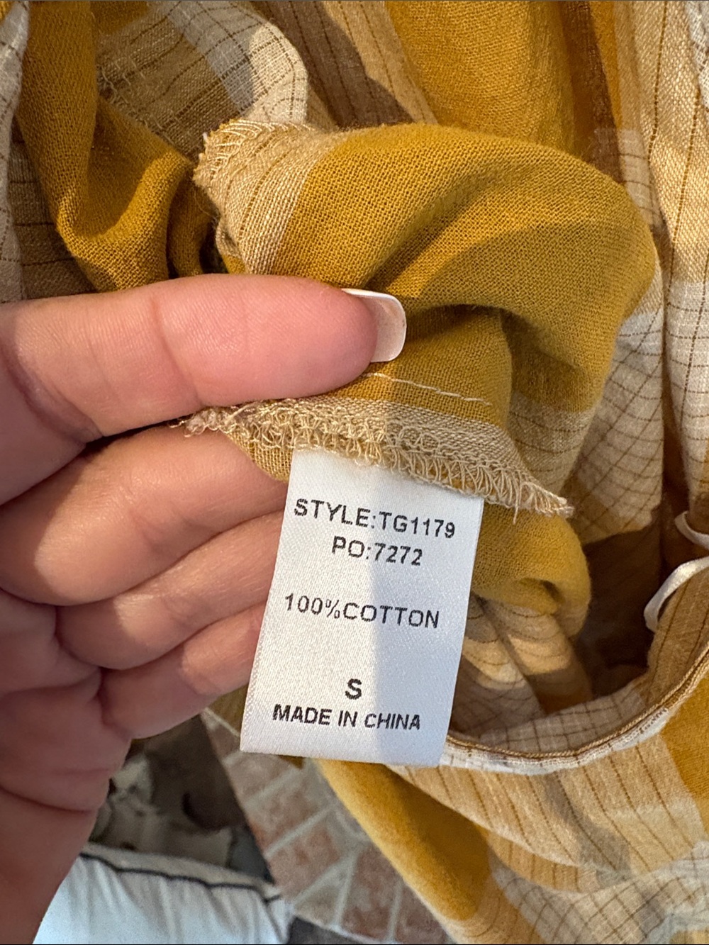 Women’s Mustard Check Wide-Leg Overalls Jumpsuit - Picture 10 of 11